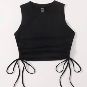 Black kinda cropped tank